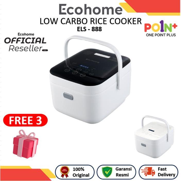 Cypruz Kitchenware - Ecohome Low Carb Rice Cooker - RiceCooker Low Carbo - Rendah Karbo