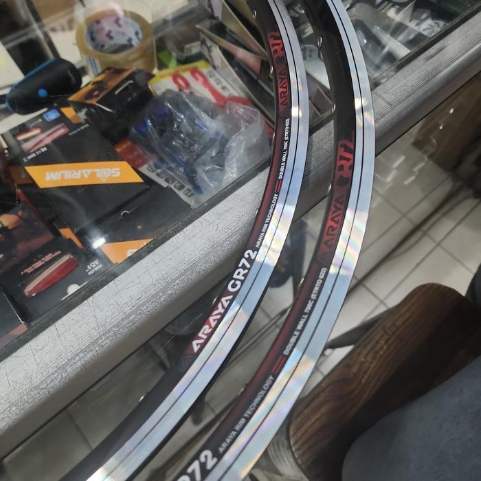 Velg Rims 700c Araya GR-72 32 Hole Hitam keline 32 Hole Double Wall Satuan