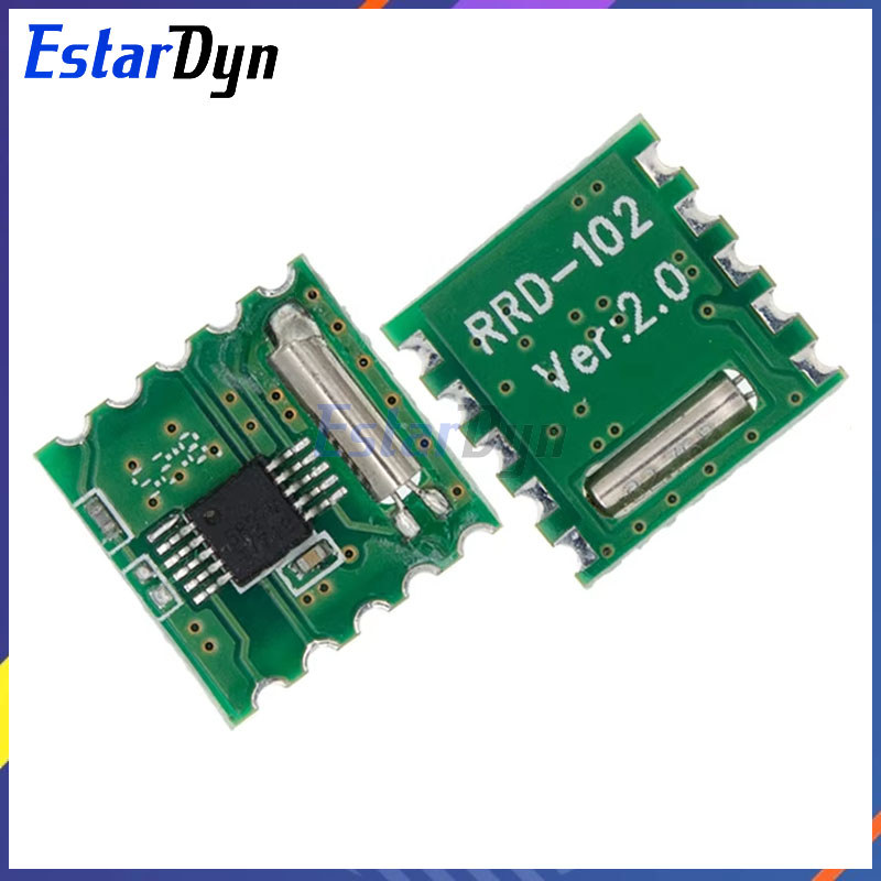 Estardyn 5Pcs Fm Stereo Radio Module Rda5807M Wireless Module Profor Rrd-102V2.0