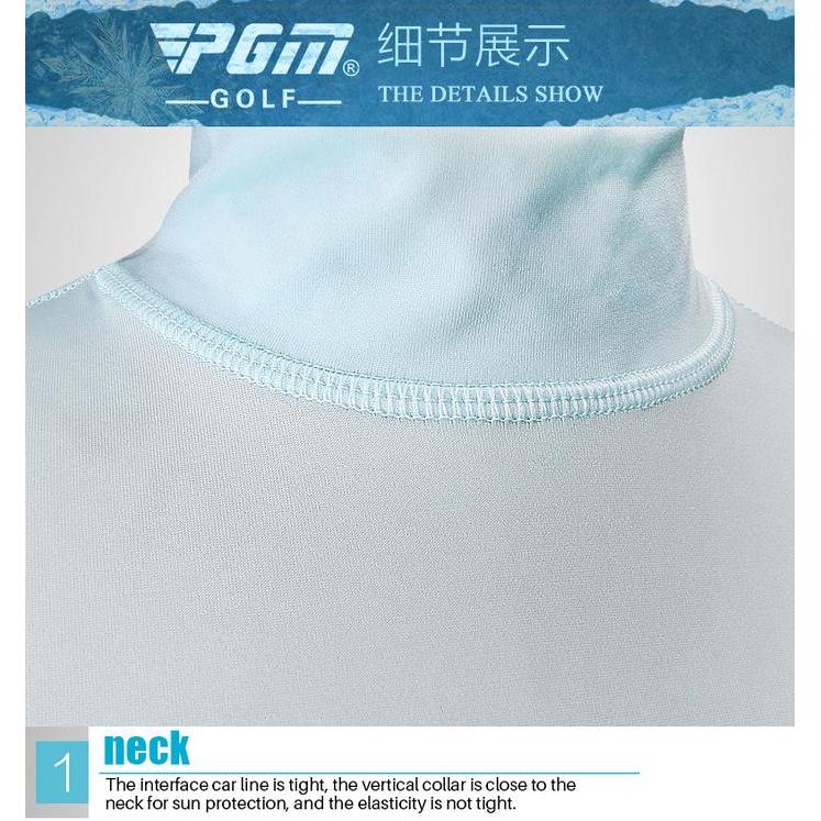 iamq- Pgm Women Golf Shirt Long Sleeve Woman Baju Golf Wanita Lengan Panjang Kaos Golf