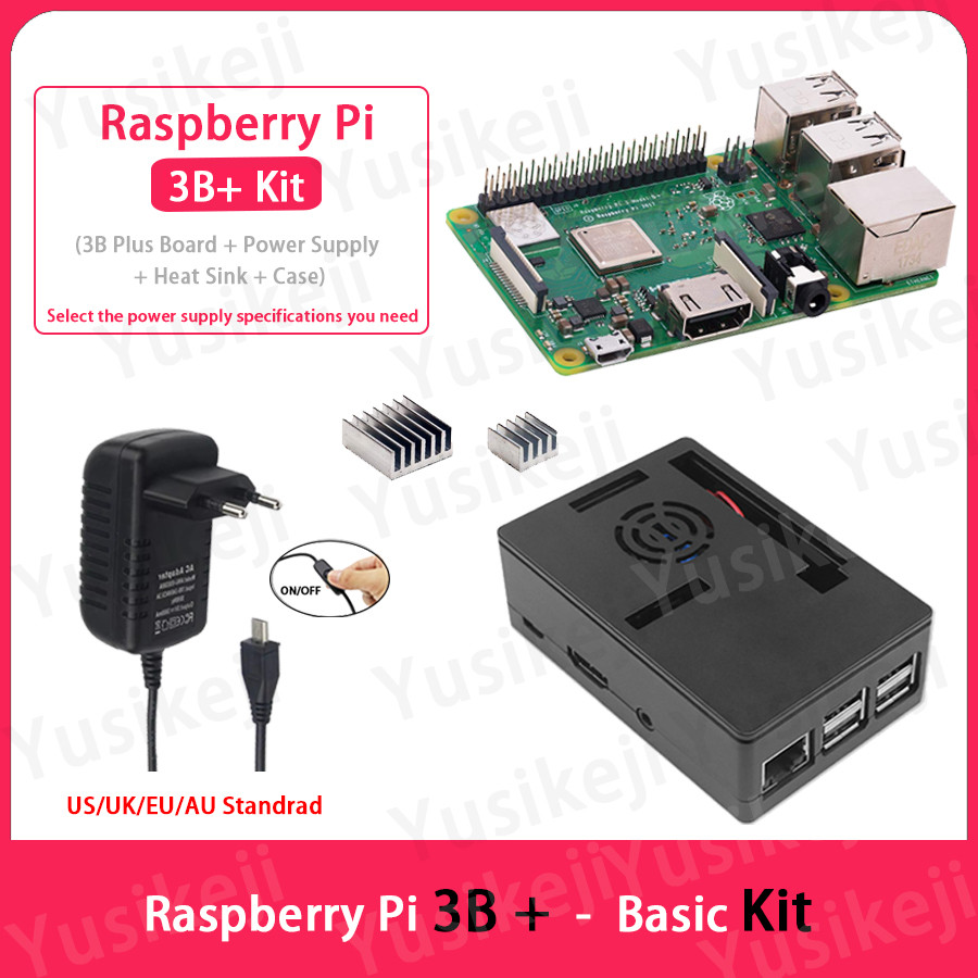 Original Raspberry Pi 3B+ Kit Raspberry Pi 3B Plus 3B+ Kit 3B Plus Kit Bcm2837B0 3B+ 3B Plus