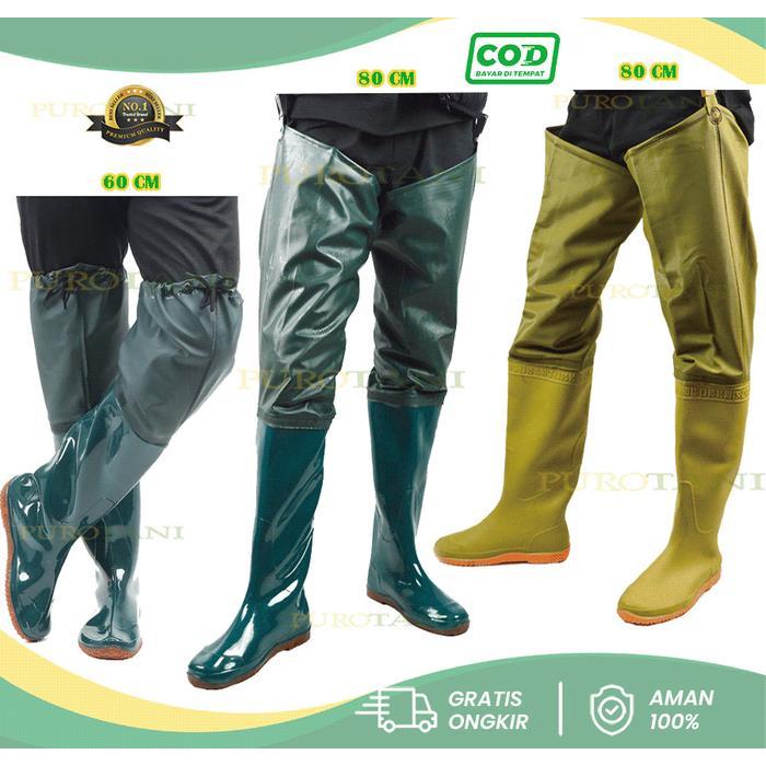 Puro sepatu boots pria karet panjang boot ke sawah ladang mancing BIG SALECG350