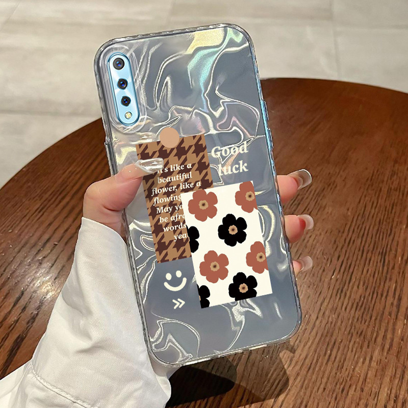 Casing Hp VIVO S1 VIVO S1 Pro Case Casing Pola Label sederhana HP Kasing Kasus ponsel transparan mew