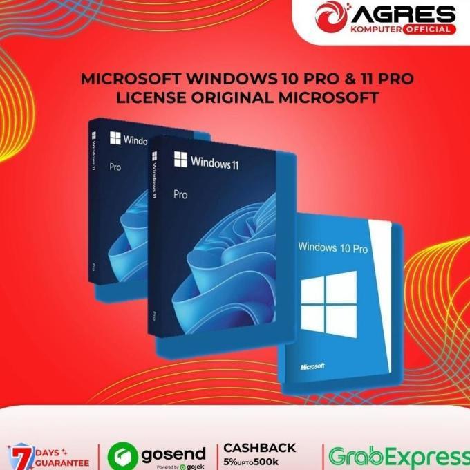 original lisensi MICROSOFT WINDOWS 10 & 11 PRO / WINDOWS 10 & 11 HOME LICENSE ORIGINAL