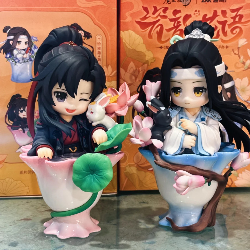 Genuine Mo Dao Zu Shi Porcelain Bloom Rhythm Series Blind Box Cute Wei Wuxian Lan Wangji Figurine