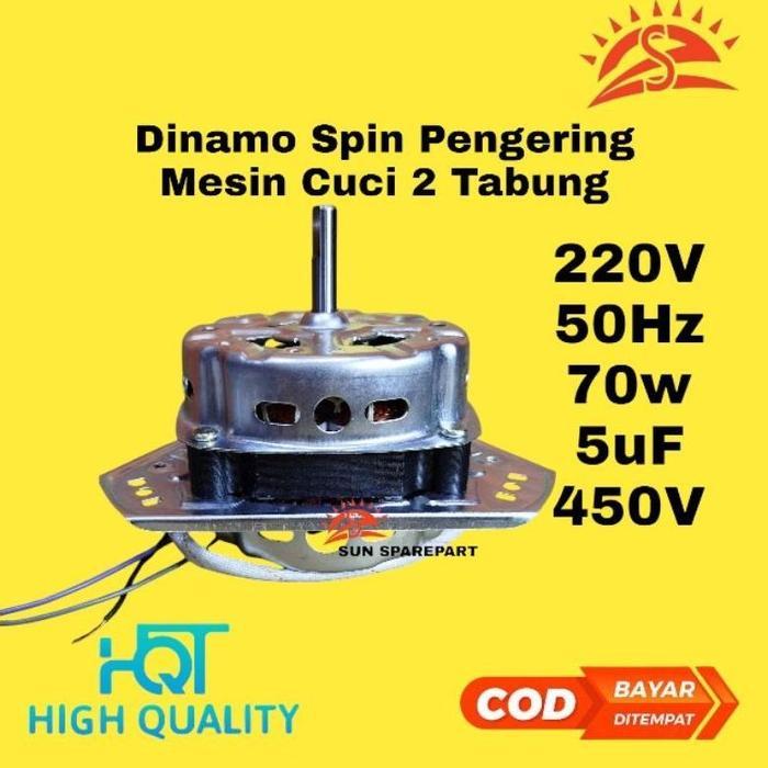DINAMO MESIN CUCI SAMSUNG 2 TABUNG DINAMO SPIN PENGERING MESIN CUCI 70WATT