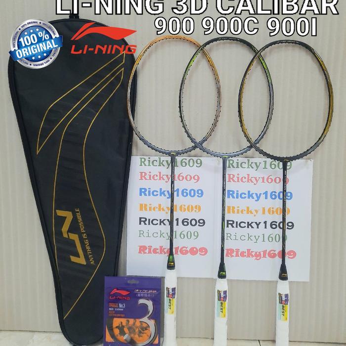 RAKET BADMINTON LINING 3D CALIBAR 900 - 900C - 900I - 900B - TENSION 32 LBS - ORIGINAL LINING MADE