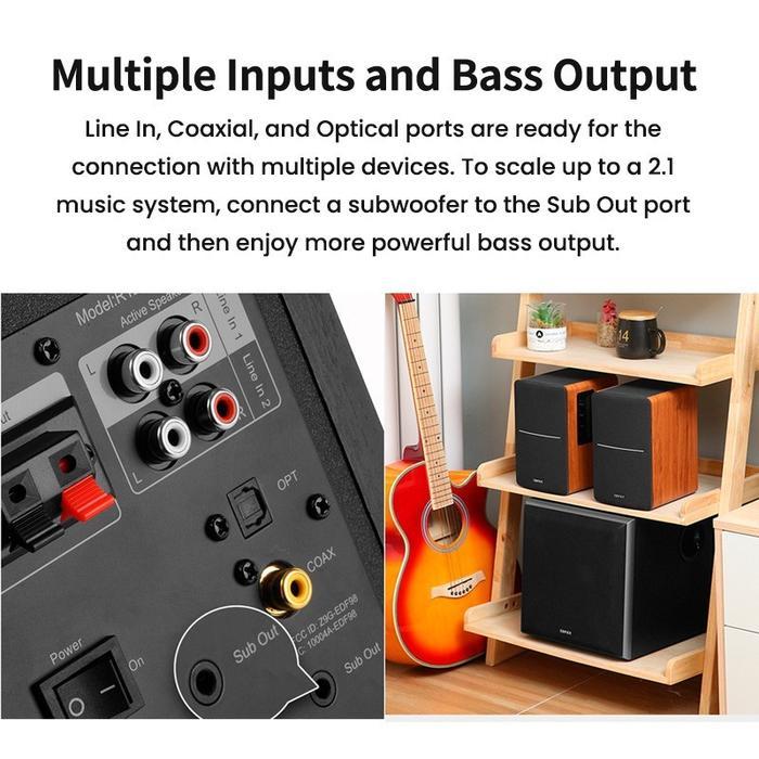 iklk- Edifier R1280Db R1280Dbs R1280 Dbs R 1280 Powered Bluetooth Bookshelf Speakers