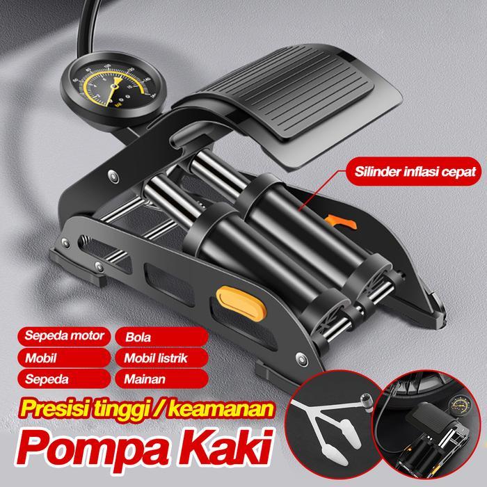 9ganawa - Pompa Sepeda & Ban Pedal Mini - Pompa Ban Motor & Mobil Manual