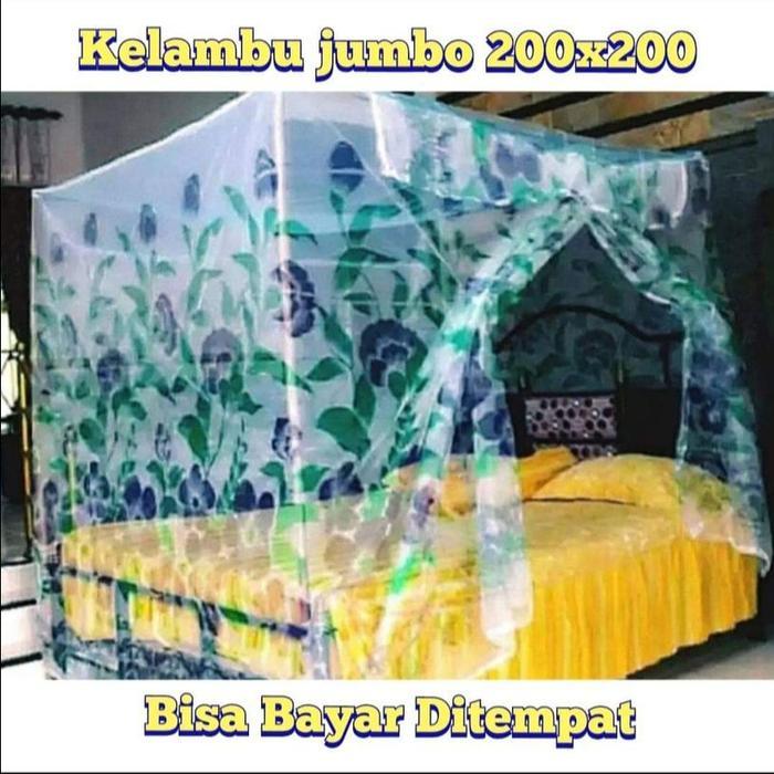 IFY (IMPORT) KELAMBU NYAMUK GANTUNG DEWASA JUMBO KLAMBU TIDUR MOTIF BUNGA TERBARU TERMURAH TERLARIS