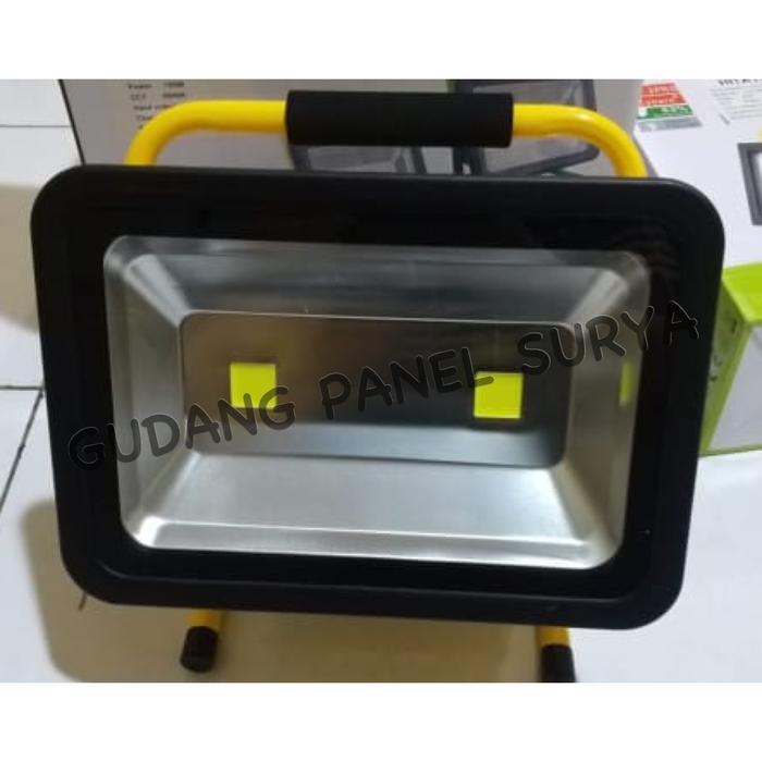 Lampu Sorot Emergency LED 100Watt 100 Watt Portable 2 mata