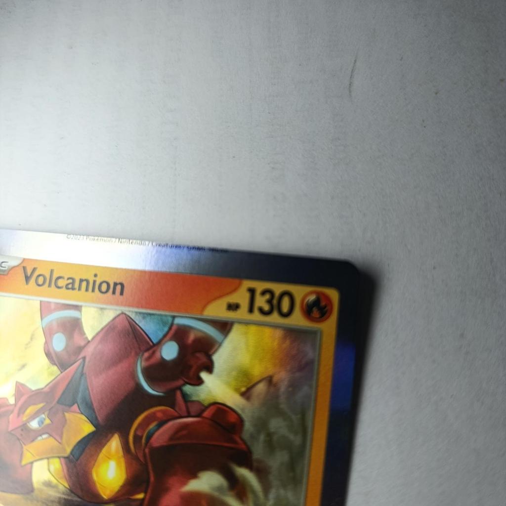 ORI Kartu Miscut Pokemon Volcanion Holo Foil English G PAR EN 022/182 TCG Card Poke Eng Booster Pack