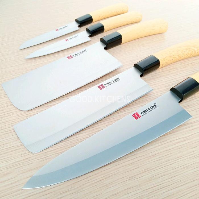 G103 Pisau Dapur Pisau Golok Super Tajam Pisau Daging Pisau Buah Pisau Ying Guns Original