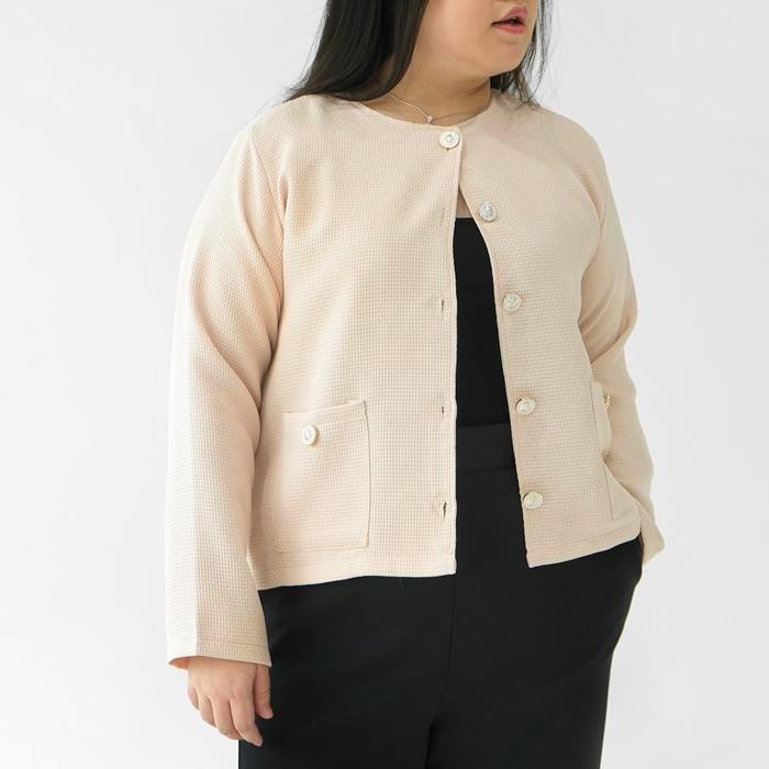 Paling Laris Egale.Id - Semi Tweed Blazer Plus Size Jumbo Size Big Size Terlaris