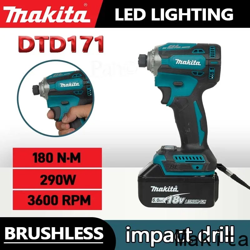 MAKITA impact driver DTD171 Rechargeable 18V high power brushless lithium screwdriver high torque