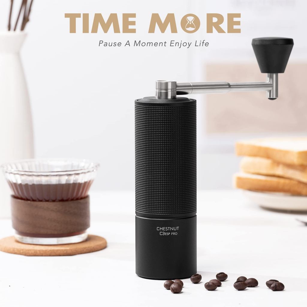 Timemore Chestnut C3S Pro / C3Esp Pro Manual Coffee Grinder With Foldable Crank S2C Burr Inside