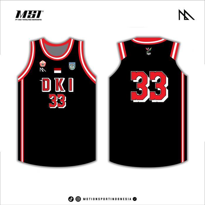 Jersey Basket MSI - PON DKI JAKARTA 2024 BLACK