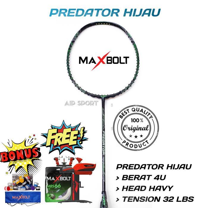 RAKET BADMINTON MAXBOLT PREDATOR ORIGINAL