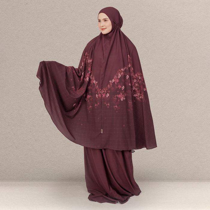 Mukena DOA - Haifa Prayer Robe - Burgundy