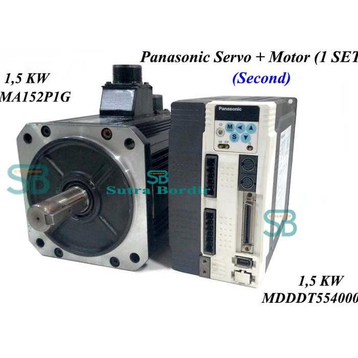 panasonic mdddt5540003 dan motor mdma152p1g tipe 1500watt 1 SET driver servo panasonic 1,5KW tipe
