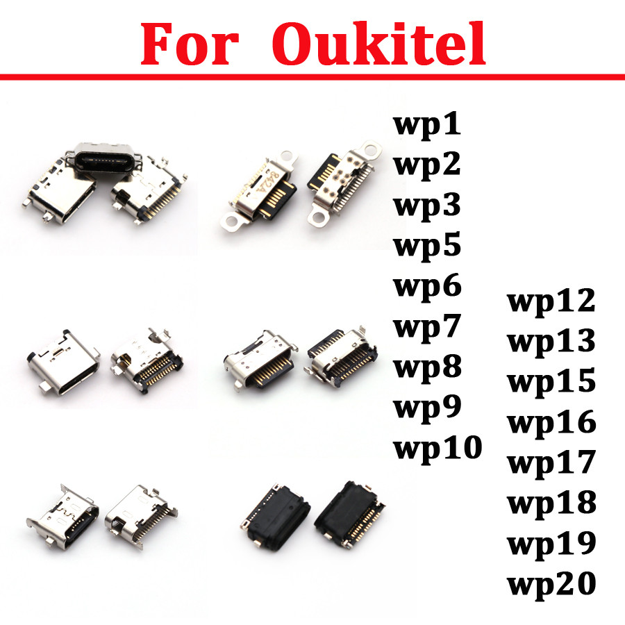 5Pcs Charging Dock Port Plug Usb Charger Connector Jack For Oukitel Wp1 2 3 Wp5 Wp6 Wp7 Wp8 Prowp9
