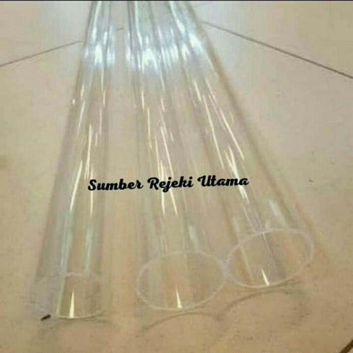 Pipa Tabung Od 34" Inch Pipa Akrilik Tabung Bening Kaca Panjang 100Cm