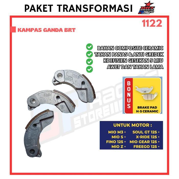 Kampas Ganda/Super Clutch Brt Mio M3/Mio S/Fino 125/Mio Z/Soul Gt 125/X Ride 125/Mio Gear 125/Freego
