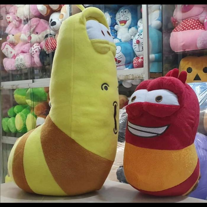 Boneka Larva Lucu Cartoon Larva Animasi Dapat 2 Karakter Larva