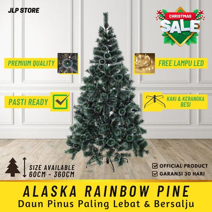 Pohon Natal Besar Tinggi 2,7 Meter / 9 Feet FT Jarum Salju