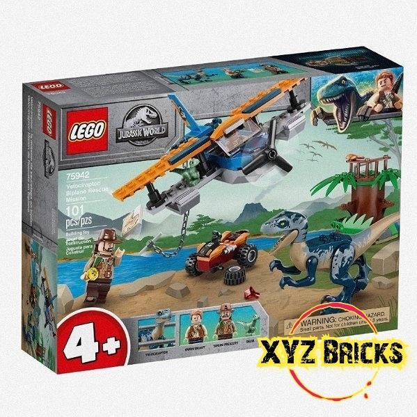 LEGO 75942 - Jurassic World Velociraptor Biplane Rescue Mission