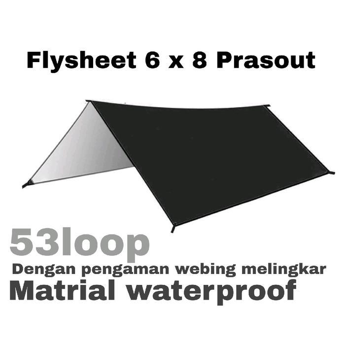 SALE Flysheet terpal tenda 6 x 8Meter Prasout original Termurah