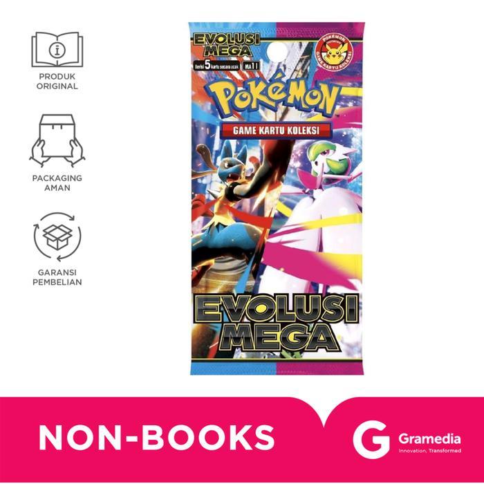 meij- Gramedia Pokemon Game Kartu Koleksi Evolusi Mega