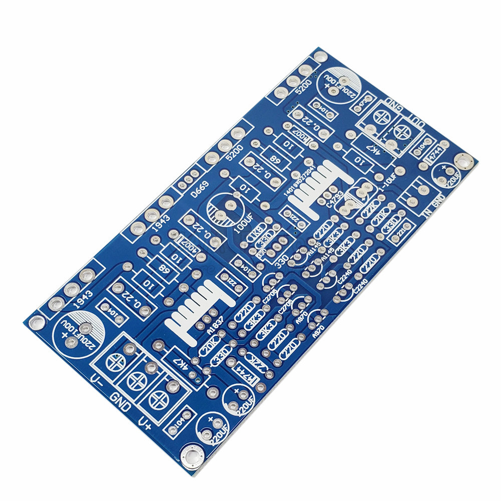 Pcb Board 1943+5200 Mono Power Amplifier Board For Audiophile Diy 200W Pcb Board Circuit Design