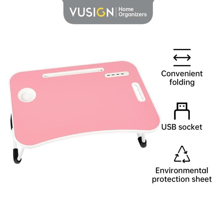 8opj- Deli X Vusign Folding Table / Meja Laptop Lipat Vs861/Vs862/Vs860/Vs864 Computer
