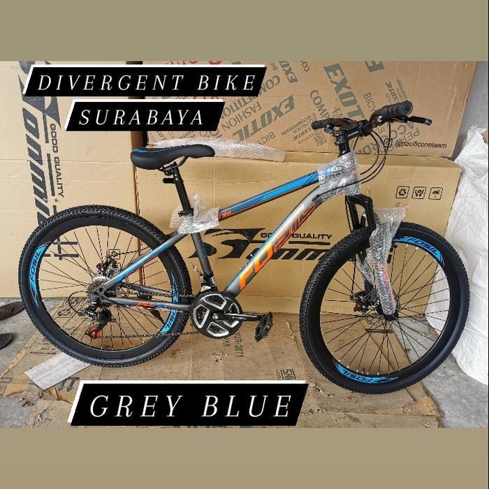 SEPEDA MTB UKURAN 26 FOSIL 2022 NEW MURAH 21 SPEED CAKRAM VELG TINGGI