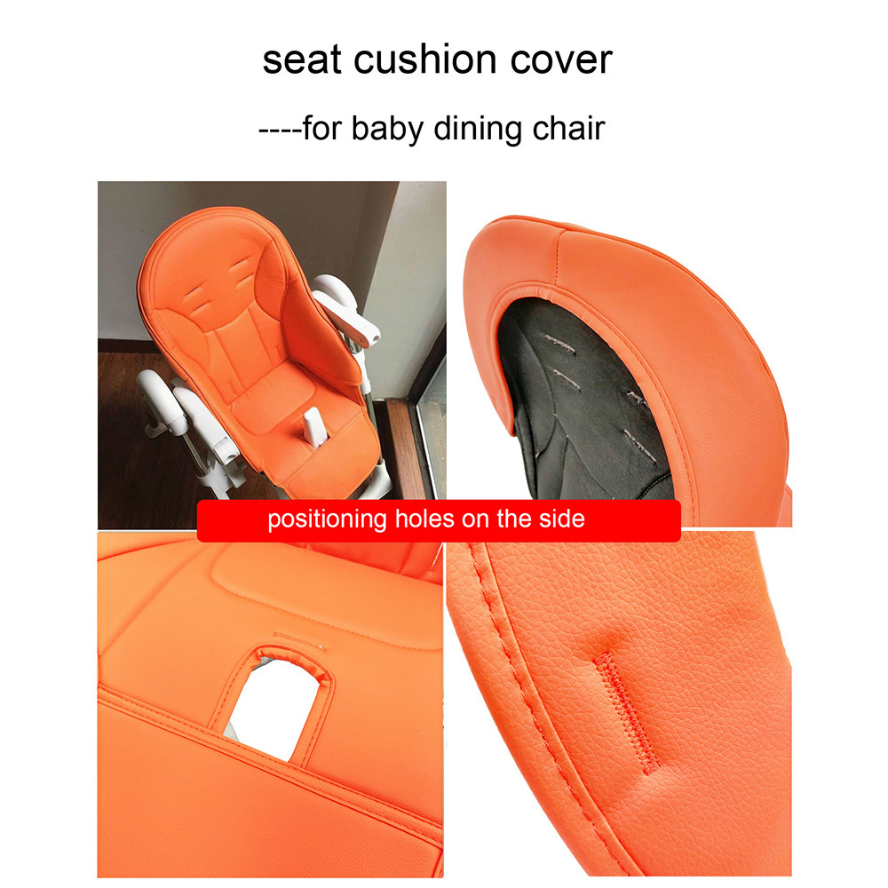 Baby Seat Cushion Compatible Peg perego Siesta Zero 3 Aag Baoneo High Chair Or Buggy PU Leather With