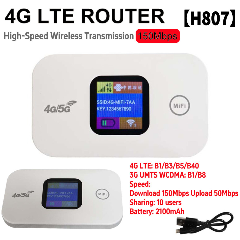 4G Lte Mobile Wifi Hotspot 2100Mah Outdoor Hotspot Sim Card Portable Network Hotspot Device Colorful
