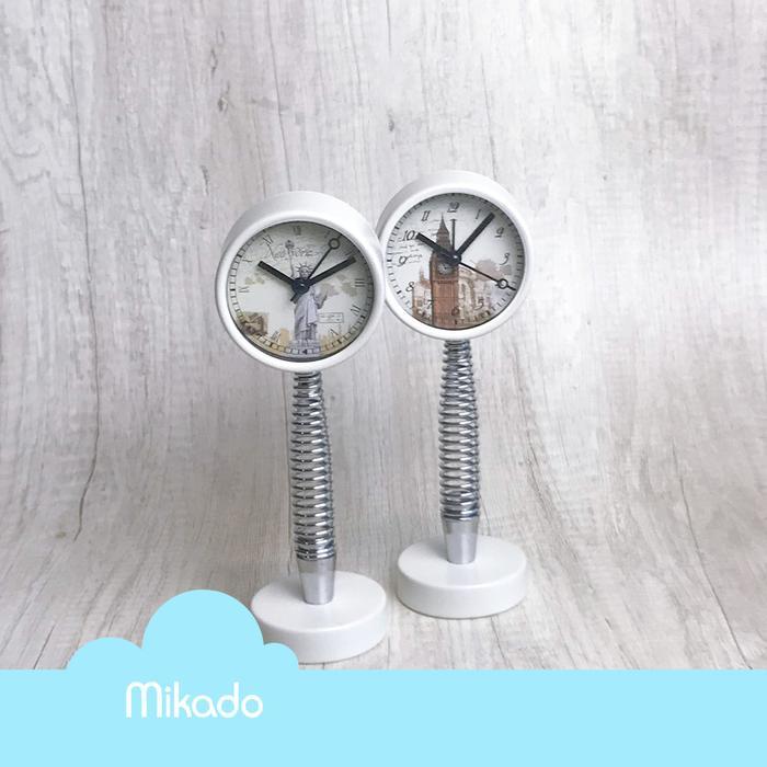 Mikado SPRING Alarm Clock Liberty,Big Ben,Eiffel / Jam Beker