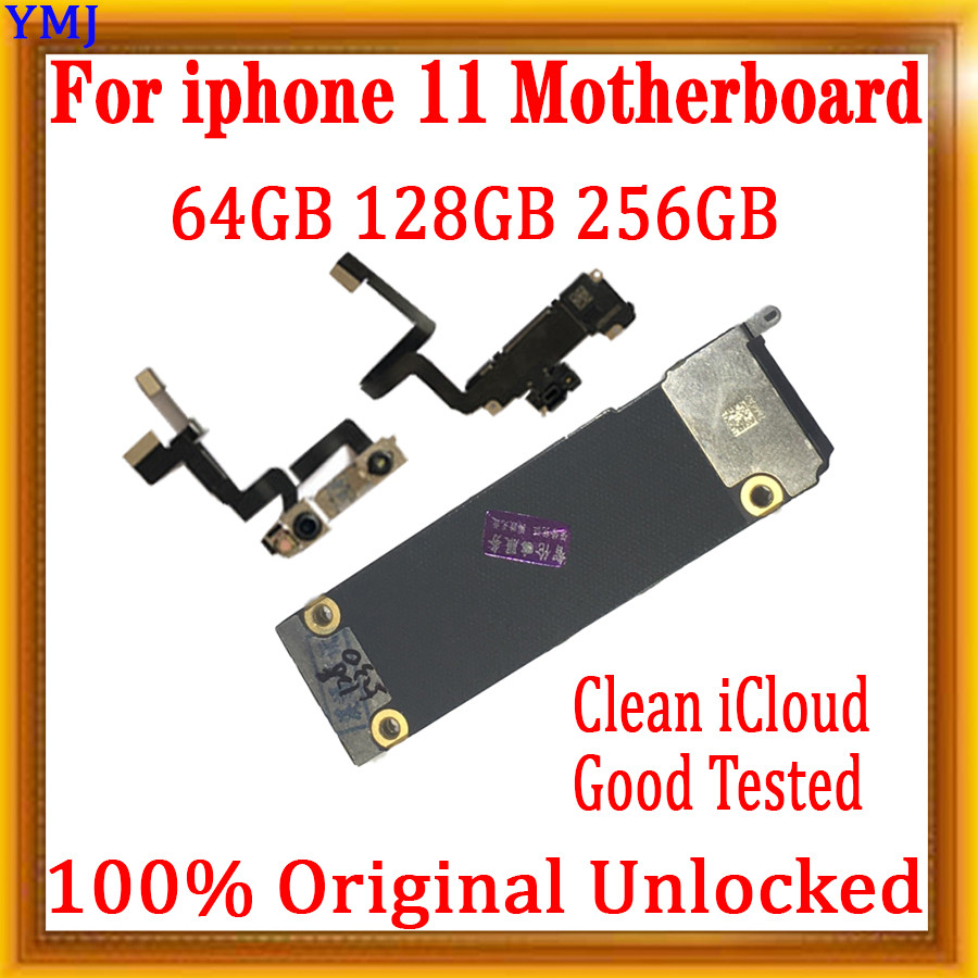 Original For IPhone 11 Pro Max 12 Pro Max Motherboard Unlock Free iCloud Logic Board IOS Update 4G 5