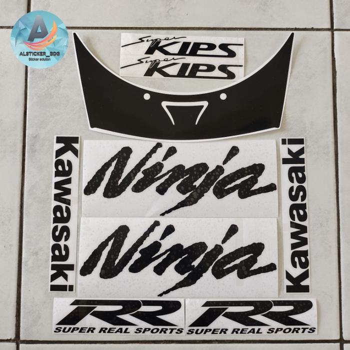Stiker Striping Cutting Ninja Rr Zx Hitam / Sticker Cutting Ninja Krr