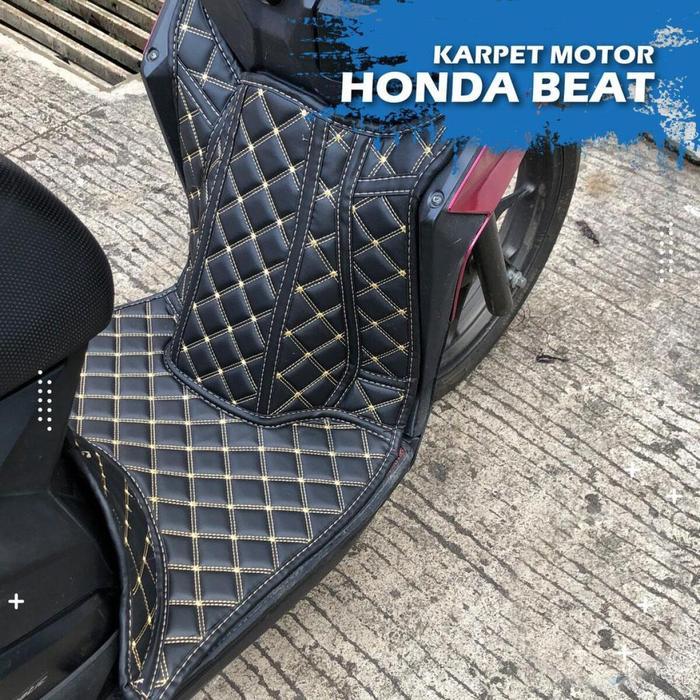 XYKJ Karpet Kulit Honda Beat PU Karpet Sepeda Motor Honda Beat Karpet Sepeda Motor Honda Beat
