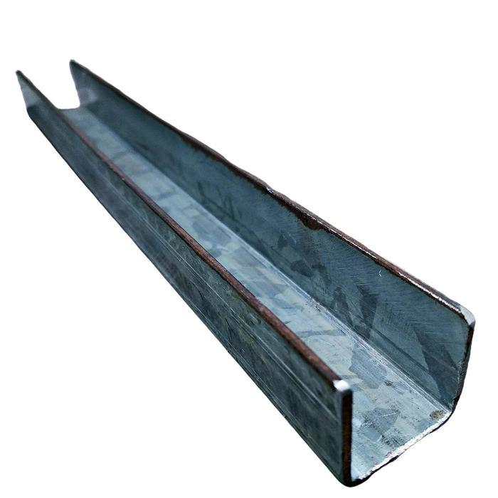 Rel Bawah Geser Sliding Lipat Lurus Tikung Galvanis Pintu Besi Garasi