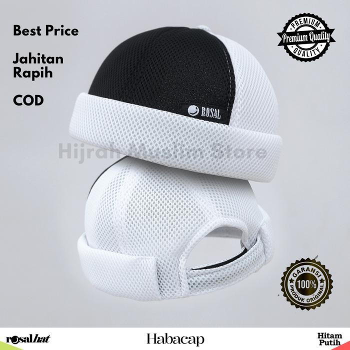 Peci Sholat Solat Rosal Habacap Habasya Miki hat Topi Muslim Pria Dewasa