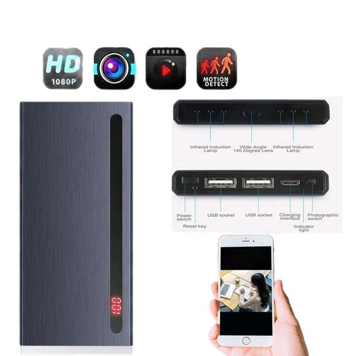 POWERBANK HIDDEN WIFI SPY CAMERA 4K KAMERA TERSEMBUNYI PENGINTAI