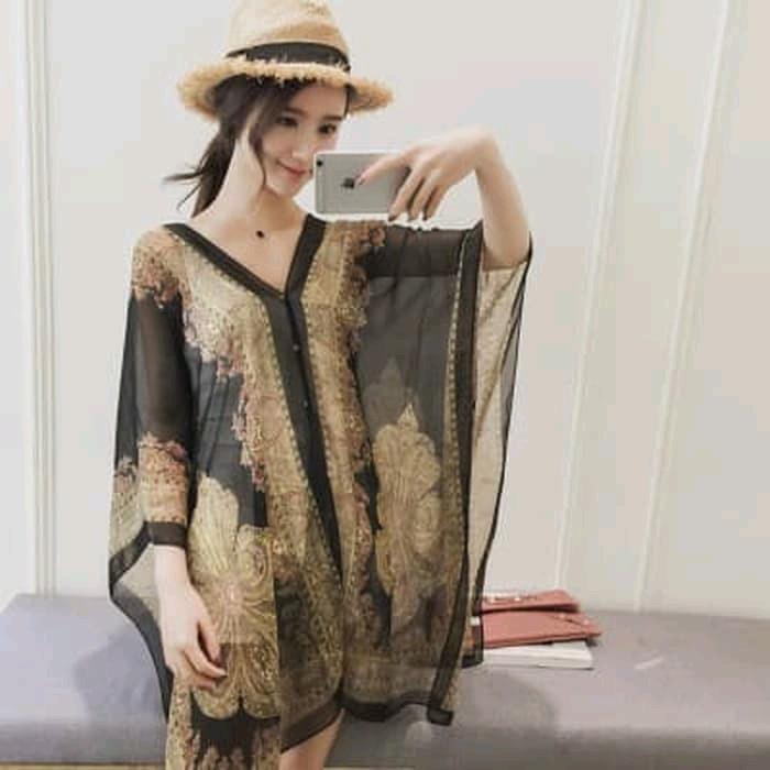 Selendang Multy Bahan Sifon Lembut Motif Batik Syal Motif Batik