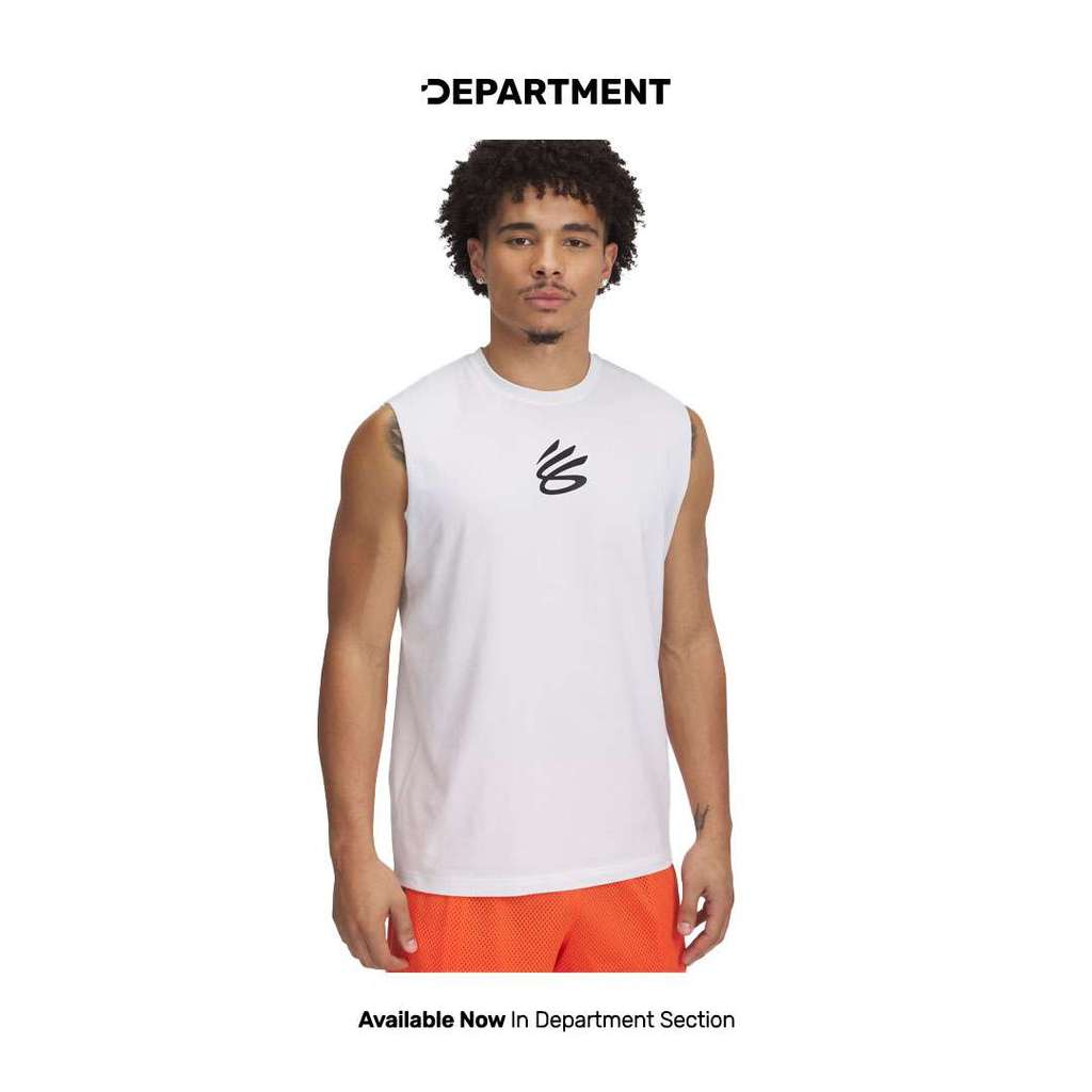 UNDER ARMOUR Kaos Basket Pria CURRY SLEEVEESS 1390352100 ORIGINAL