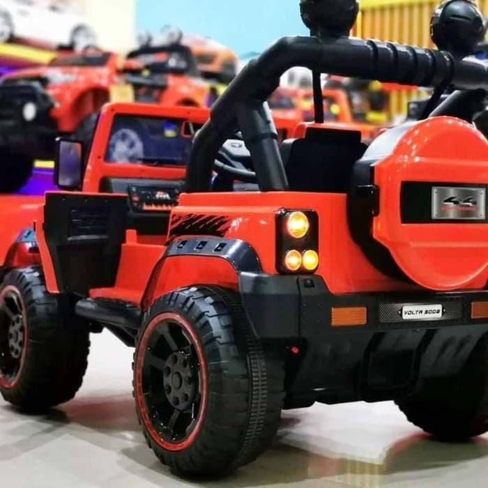 Mobil Aki Mobil Jeep Rocky Voltra 5008 mainan anak - Putih