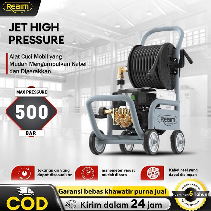 Reaim 800W Mesin cuci mobil dan motor, mesin cuci jet mobil, alat pembersih motor, mesin cuci
