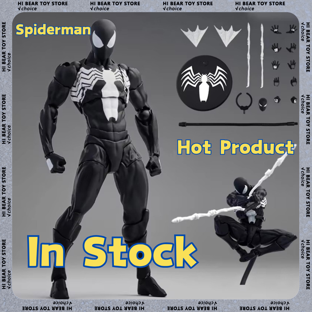 Mess Toys Spiderman Figure Black Suit Neighbor Symbiote MessToys Scarlet Neighbor Action Figure CT