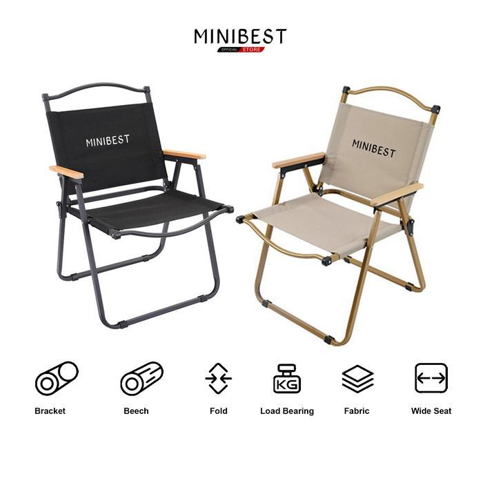 MINIBEST MB KMT Kursi Lipat Camping Portable Outdoor Kursi Gunung Foldable Chair